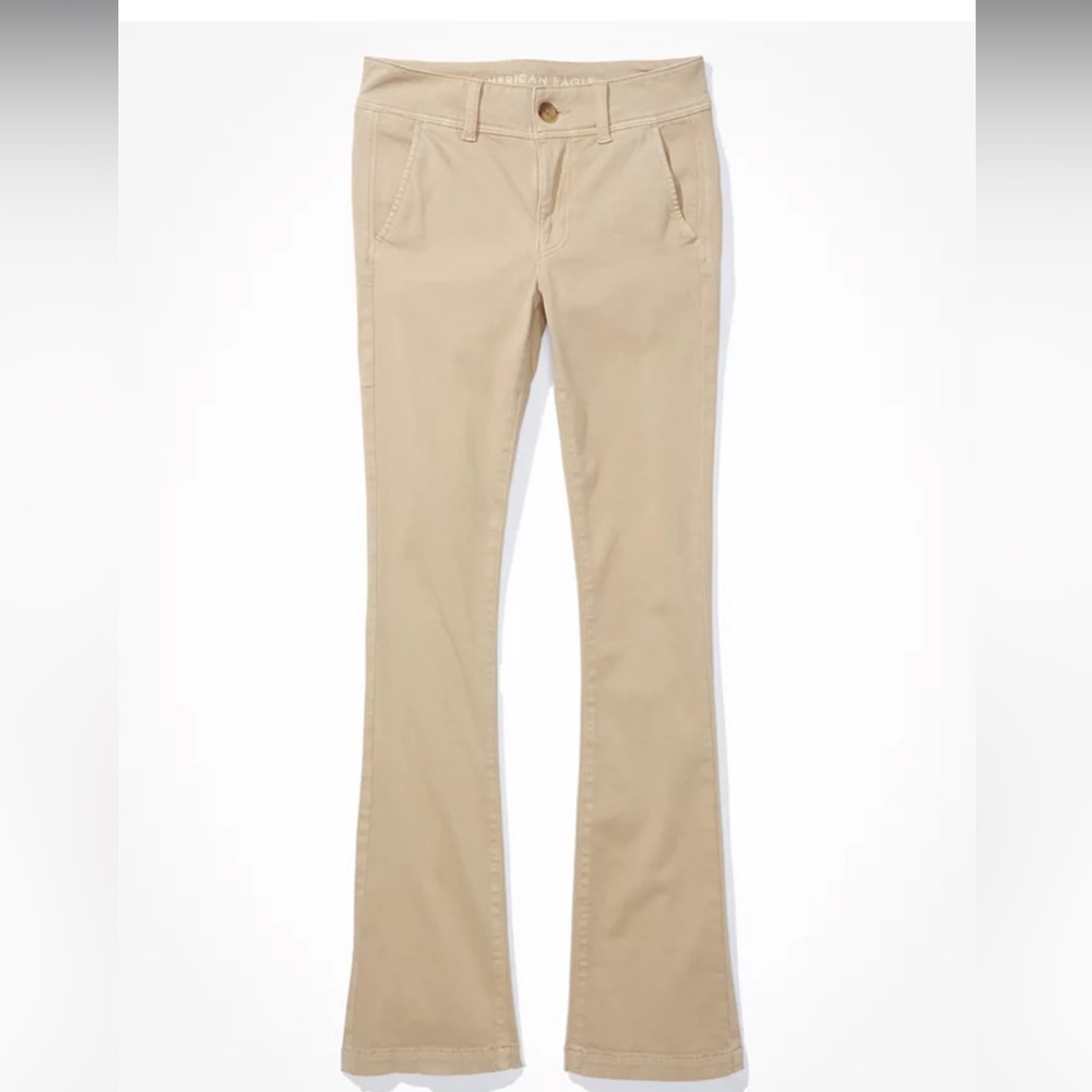 American Eagle size 8 bootcut khaki pants